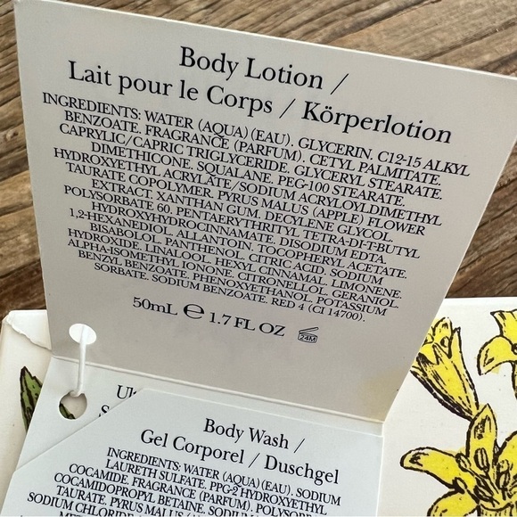 Crabtree and Evelyn Pear and Pink Magnolia Travel Size Gift Set New in Box - Picture 6 of 14